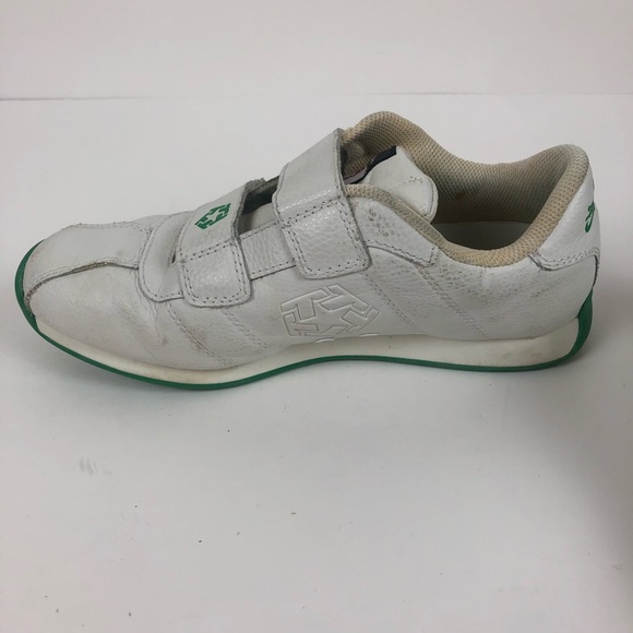 White and Green Tribal Streetwear Shoes Size 8 - Picture 11 of 12